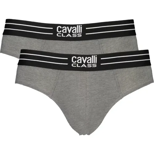 Herren Grau Slip Bi-Pack - Cavalli Class - Modalova