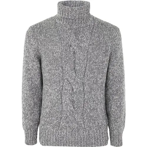 C1209 Lead Geflochtener Rollkragenpullover - BRUNELLO CUCINELLI - Modalova