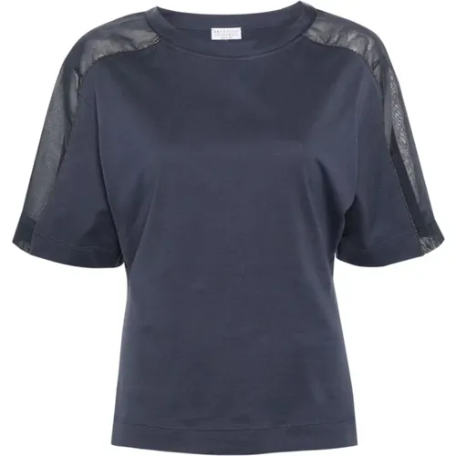 Camiseta , female, Sizes: S, M - BRUNELLO CUCINELLI - Modalova