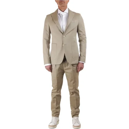 Single Breasted Suits , Herren, Größe: L - Manuel Ritz - Modalova