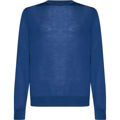 Klassische Pullover in Weiß/Blau , Herren, Größe: L - PIACENZA 1733 - Modalova