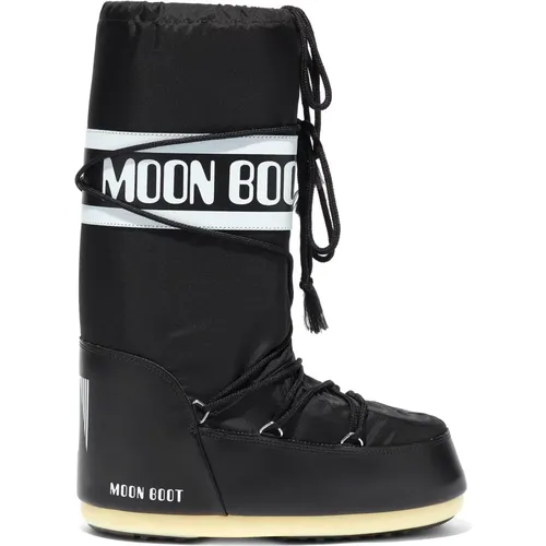 Schwarze Damen Stiefeletten , Damen, Größe: 39 EU - moon boot - Modalova