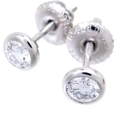 Pre-owned Platinum earrings , female, Sizes: ONE SIZE - Tiffany & Co. Pre-owned - Modalova