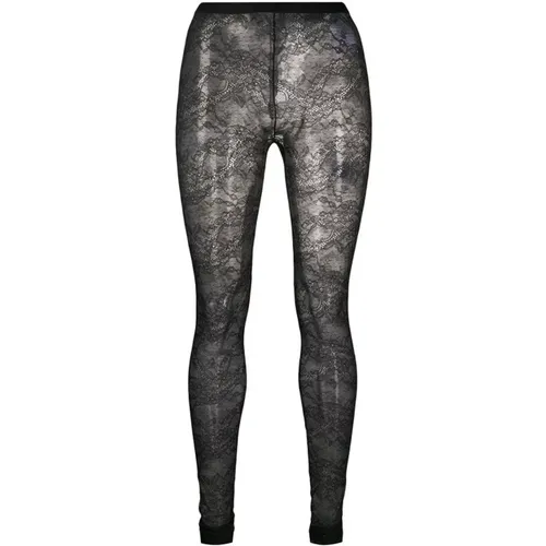 Lace Leggings , female, Sizes: M - RED Valentino - Modalova