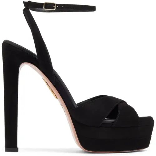 Elegant Sandal Platform Heels , female, Sizes: 5 1/2 UK, 6 UK, 7 UK, 5 UK, 8 UK - Aquazzura - Modalova