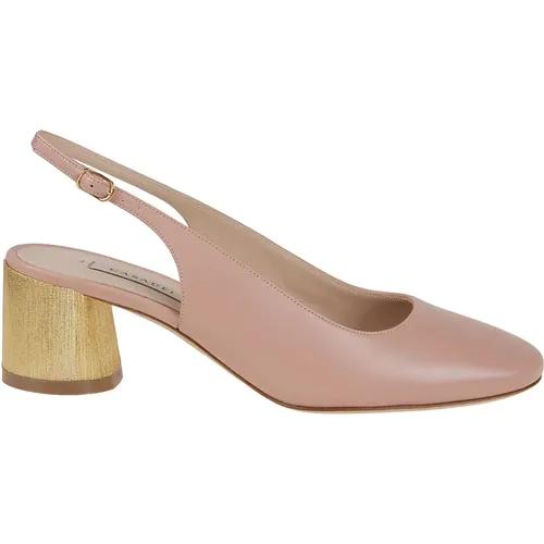 Nude Leather Slingback Sandals Cleo Emily , female, Sizes: 6 UK, 5 UK, 7 UK, 3 1/2 UK, 4 1/2 UK, 3 UK, 4 UK, 8 UK - Casadei - Modalova