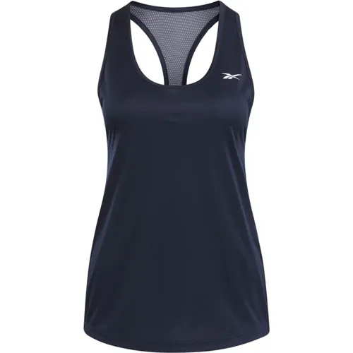 Mesh Back Trainings T-Shirt , Damen, Größe: L - Reebok - Modalova