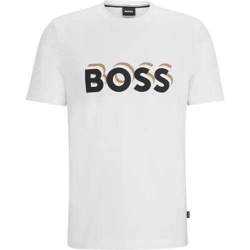 Stilvolles Regular Fit T-Shirt , Herren, Größe: XL - Boss - Modalova