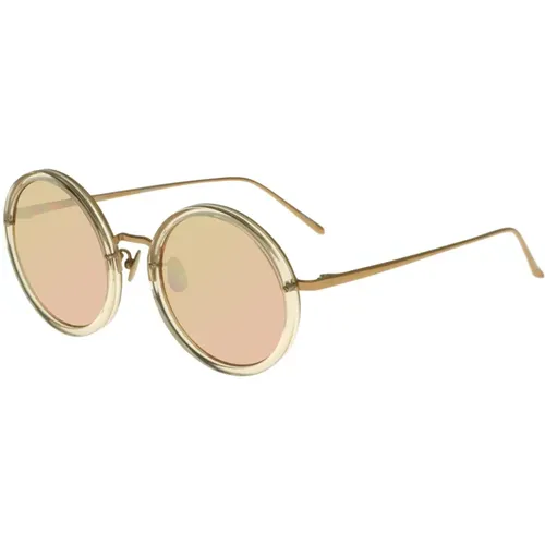 Ash Rose Gold Sunglasses , female, Sizes: 51 MM - Linda Farrow - Modalova