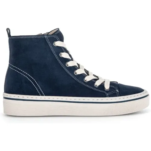 Samt High-Top Sneakers , Damen, Größe: 41 EU - Gabor - Modalova