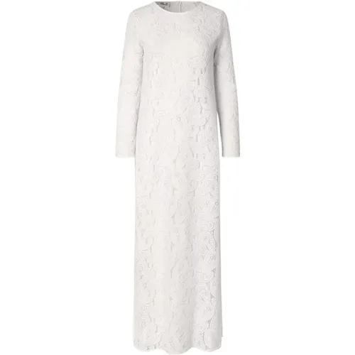 Paisley Lace Maxi Dress with Slits , female, Sizes: S, M - BAUM UND PFERDGARTEN - Modalova