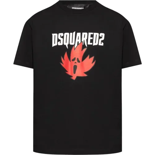 Stilvolle Herren T-Shirts & Polos Kollektion , Herren, Größe: XL - Dsquared2 - Modalova