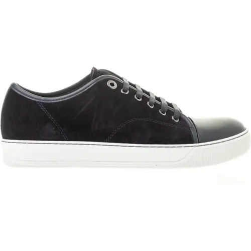 Leather and Suede Sneakers , male, Sizes: 5 UK - Lanvin - Modalova