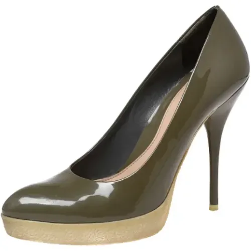Pre-owned Leather heels , female, Sizes: 5 UK - Gucci Vintage - Modalova