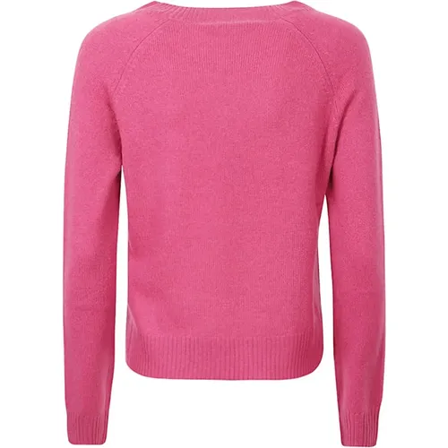 Cashmere Basic Pullover in Rosa , Damen, Größe: M - Max Mara Weekend - Modalova