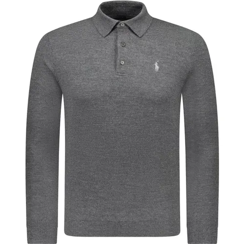 Grauer Woll-Polo-Pullover - Polo Ralph Lauren - Modalova