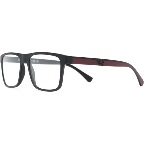 Schwarze Clip Sonnenbrille mit Zubehör , Herren, Größe: 54 MM - Emporio Armani - Modalova