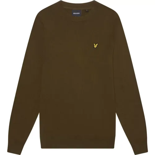 Cotton Merino Crew Neck Jumper , Herren, Größe: L - Lyle & Scott - Modalova