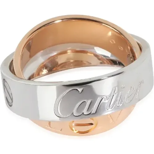 Pre-owned Metal rings , female, Sizes: ONE SIZE - Cartier Vintage - Modalova