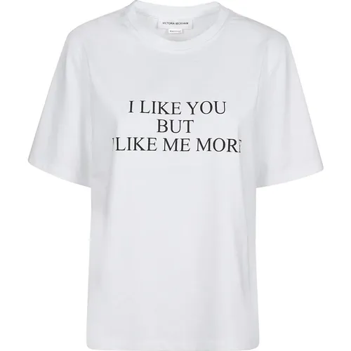 Cooles Grafik T-Shirt - Victoria Beckham - Modalova