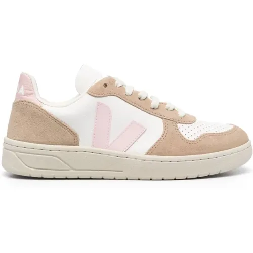 Chromfreie Leder Weiße Sneakers , Damen, Größe: 36 EU - Veja - Modalova