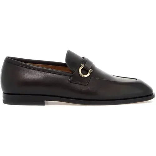 Gancini Leather Loafers , male, Sizes: 8 UK, 6 UK, 7 UK - Salvatore Ferragamo - Modalova