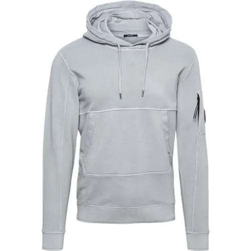 Gefärbter Baumwollfleece-Hoodie , Herren, Größe: M - C.P. Company - Modalova