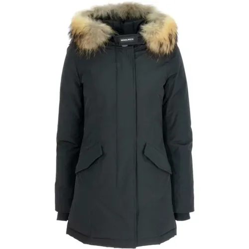 Arctic Parka with Detachable Fur Trim , female, Sizes: L, XL, XS, 2XL, M - Woolrich - Modalova