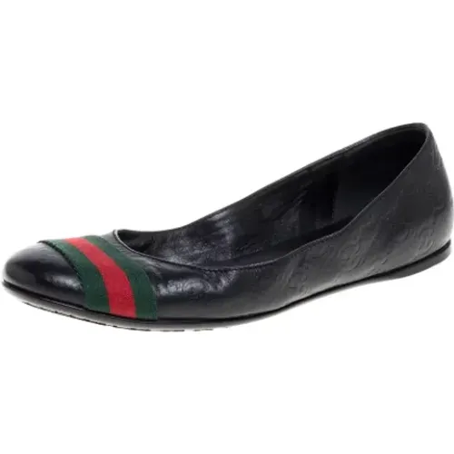 Pre-owned Leather flats , female, Sizes: 2 1/2 UK - Gucci Vintage - Modalova