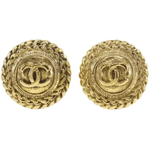 Pre-owned Metal earrings , female, Sizes: ONE SIZE - Chanel Vintage - Modalova