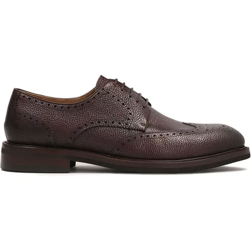 Elegante Herren Derby Schuhe mit Lochmuster , Herren, Größe: 43 EU - Kazar - Modalova