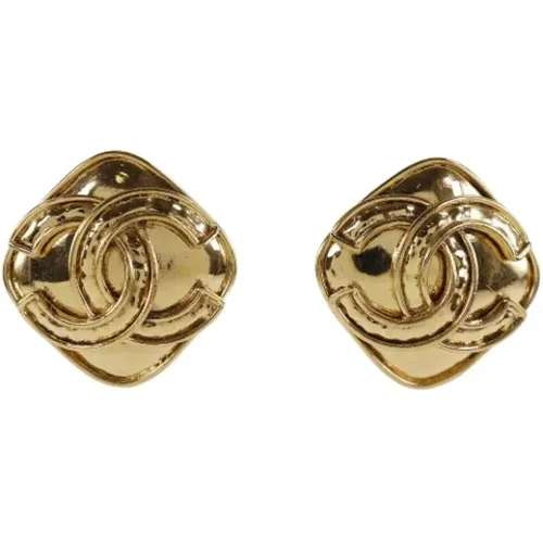 Gebrauchte Gold Metall Chanel Ohrringe - Chanel Vintage - Modalova
