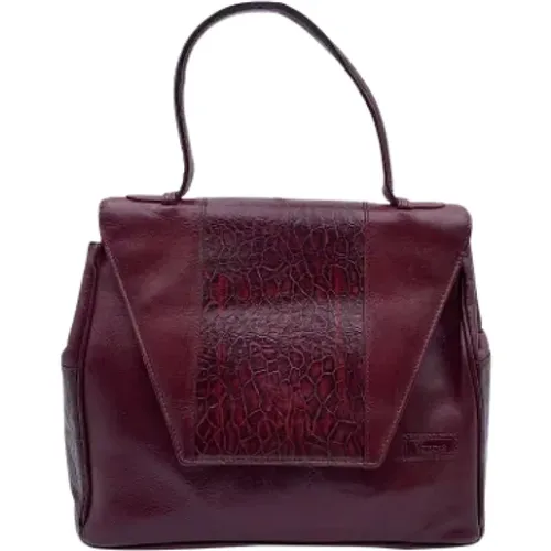 Pre-owned Leder Handtaschen , Damen, Größe: ONE Size - Versace Pre-owned - Modalova