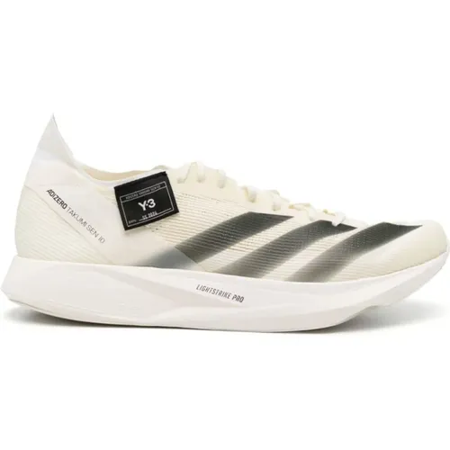 Weiße Rippstrick-Sneakers , Herren, Größe: 43 1/2 EU - Y-3 - Modalova