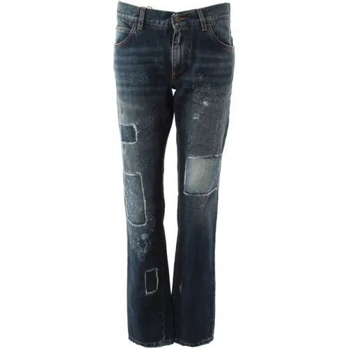 Classic Fit Jeans for Men , male, Sizes: M - Dolce & Gabbana - Modalova