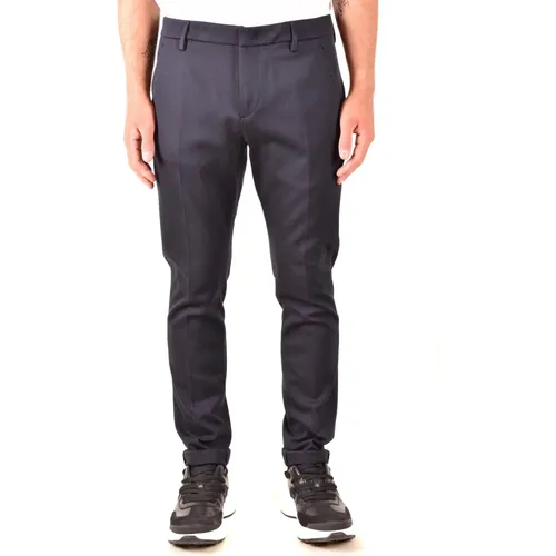 Stylish Sky Trousers for Men , male, Sizes: W33 - Dondup - Modalova