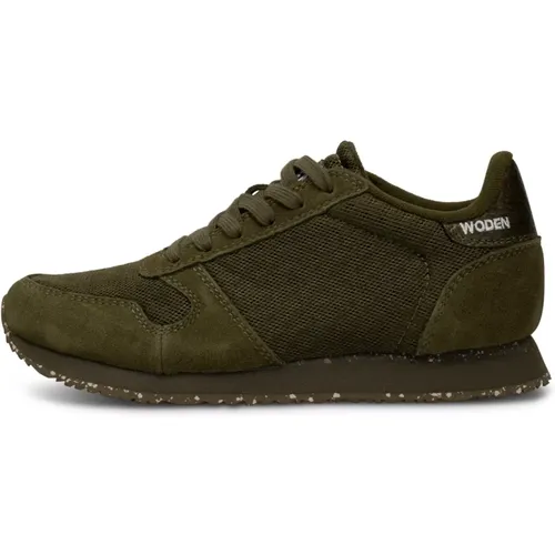 Classic Suede Mesh Sneaker , female, Sizes: 5 UK, 6 UK, 4 UK - Woden - Modalova