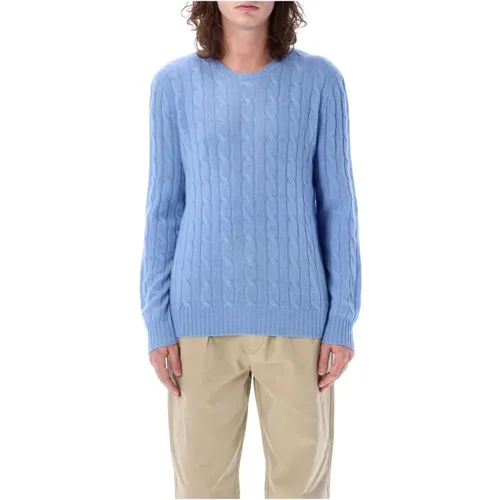 Blauer Cable-Knit Pullover,Cable-Knit Crewneck Pullover - Ralph Lauren - Modalova