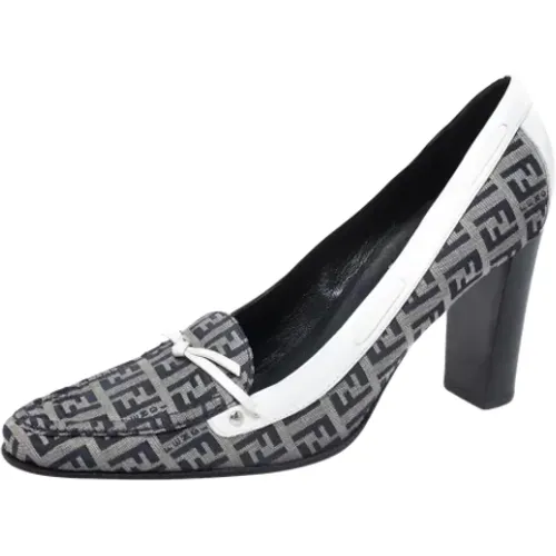 Pre-owned Canvas heels , female, Sizes: 4 UK - Fendi Vintage - Modalova