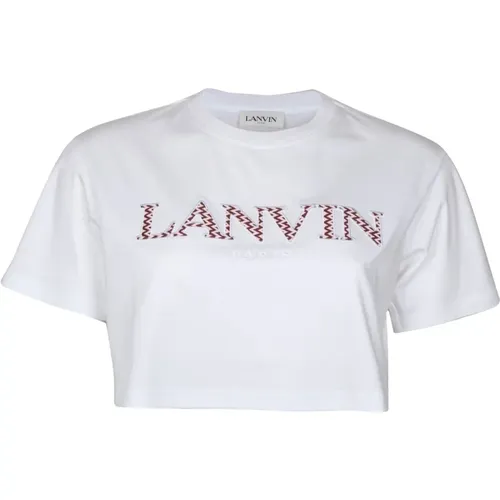 Cotton Logo T-Shirt , female, Sizes: M - Lanvin - Modalova