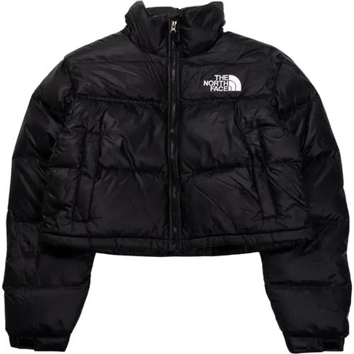 Kurze Nuptse Jacke für Frauen , Damen, Größe: M - The North Face - Modalova