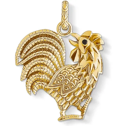 Golden Rooster Pendant , unisex, Sizes: ONE SIZE - Thomas Sabo - Modalova