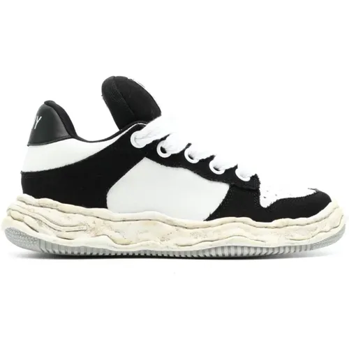 Schwarze Sneakers mit Farbblockdesign , Herren, Größe: 43 EU - Maison Margiela - Modalova