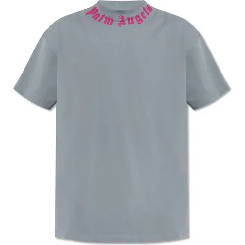 T-Shirt mit Logo , Herren, Größe: L - Palm Angels - Modalova