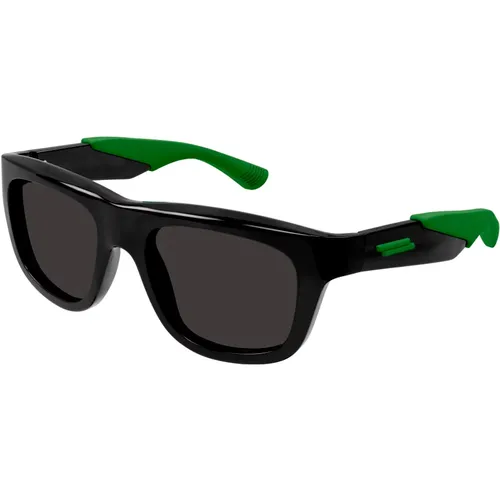 Green/Dark Grey Sunglasses , male, Sizes: 53 MM - Bottega Veneta - Modalova