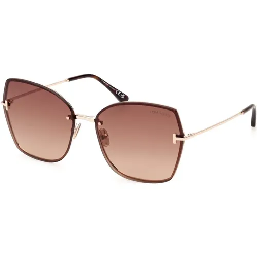 Klassische Sonnenbrille mit Zubehör , Damen, Größe: 62 MM - Tom Ford - Modalova