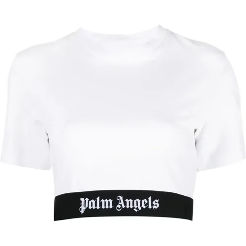 T-shirts and Polos for Women , female, Sizes: M, XS, S, L - Palm Angels - Modalova