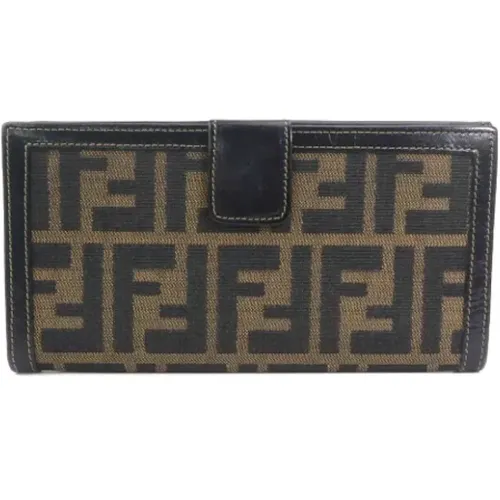 Pre-owned Canvas wallets , female, Sizes: ONE SIZE - Fendi Vintage - Modalova