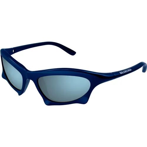 Blaue Sonnenbrille mit Originalzubehör - Balenciaga - Modalova