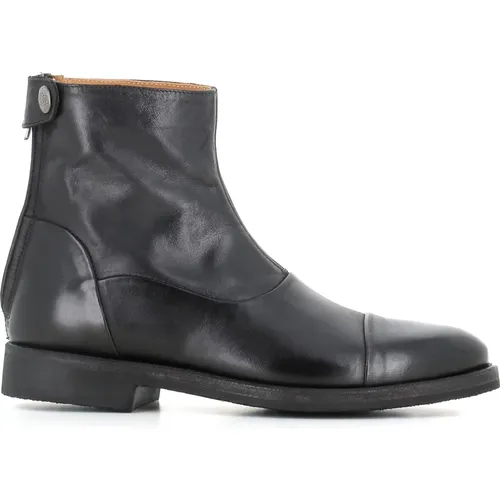 Leather Zip Boots Crafted , female, Sizes: 4 UK, 3 UK, 4 1/2 UK, 6 UK, 5 UK, 5 1/2 UK - Alberto Fasciani - Modalova